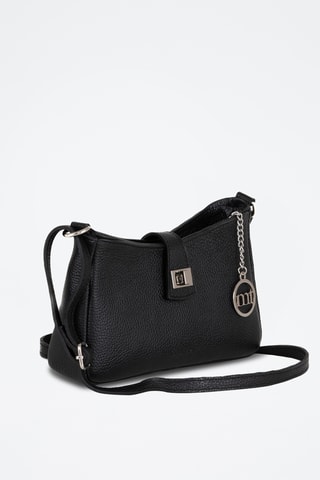 Sac bandoulière en cuir Cuneo - Noir