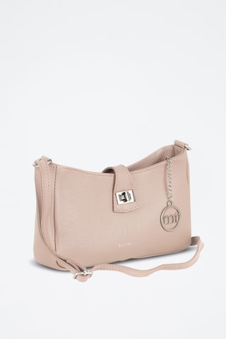 Sac bandoulière en cuir Cuneo - Beige