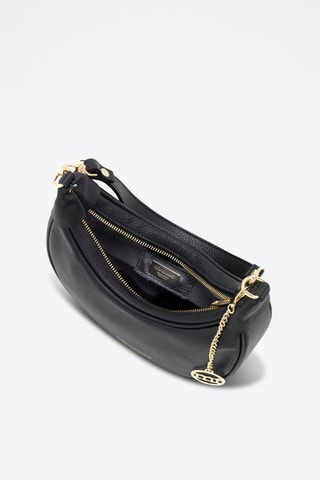 Sac porté épaule en cuir Carabelli - Noir