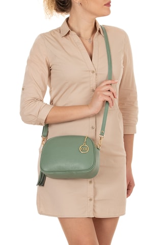 Sac bandoulière en cuir Gradisca - Vert