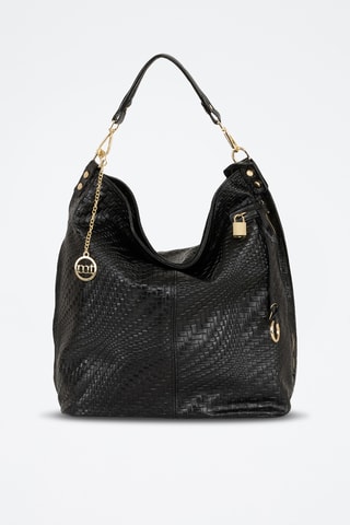 Sac porté épaule en cuir Venosta - Noir