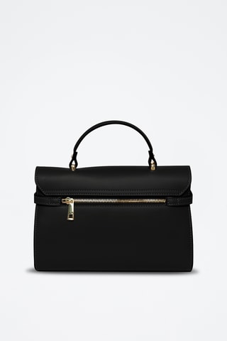 Sac à main en cuir Venosta - Noir