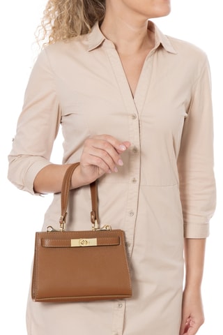 Sac à main en cuir Abano - Marron