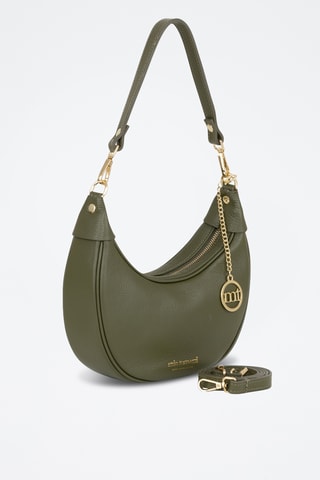 Sac porté épaule en cuir Carabelli - Vert