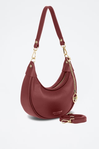 Sac porté épaule en cuir Carabelli - Rouge