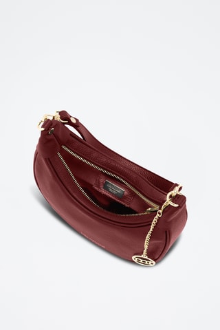 Sac porté épaule en cuir Carabelli - Rouge