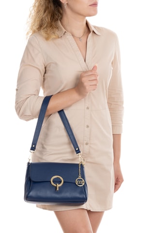 Sac bandoulière en cuir Ciovassino - Bleu