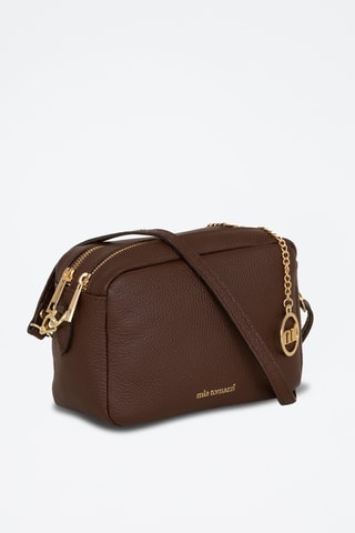 Sac bandoulière en cuir Astolfo - Marron