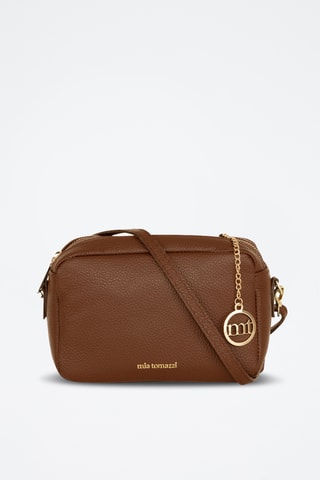 Sac bandoulière en cuir Astolfo - Marron