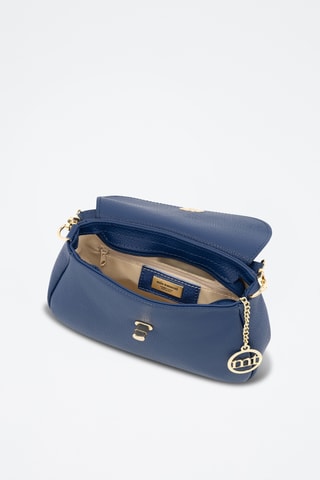 Sac bandoulière en cuir Evaristo - Bleu