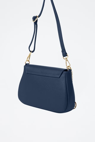 Sac bandoulière en cuir Evaristo - Bleu