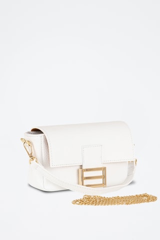 Sac bandoulière en cuir Tagliamento - Blanc