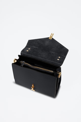 Sac à main en cuir Barzini - Noir