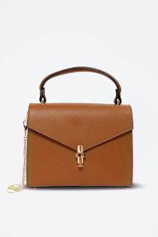 Sac à main en cuir Barzini - Marron