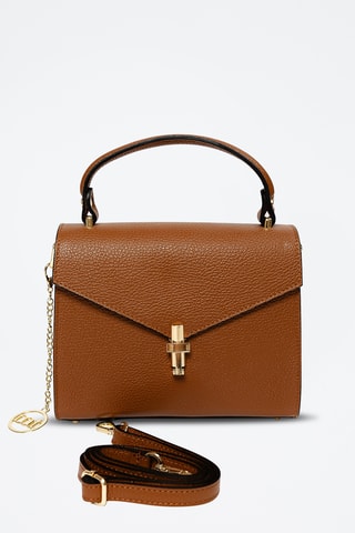 Sac à main en cuir Barzini - Marron