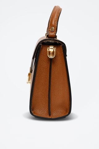 Sac à main en cuir Barzini - Marron