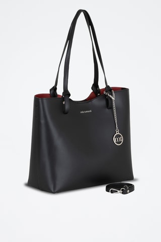 Sac porté épaule en cuir Zanella - Noir