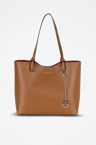 Sac porté épaule en cuir Zanella - Marron