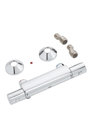 Ensemble mural Thermostatique et barre douche Precision Start