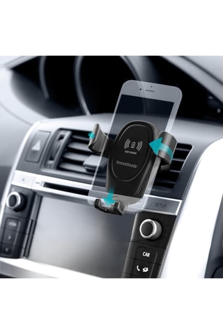 Suporte de carro com carregar a indução integrado Preto