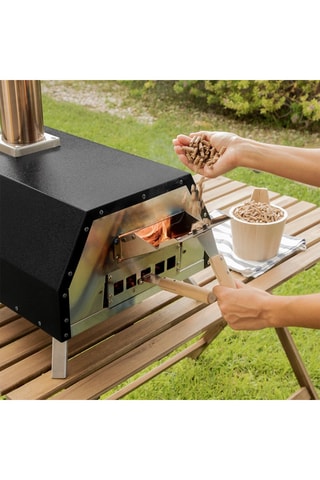 Forno para pizza com grânulos