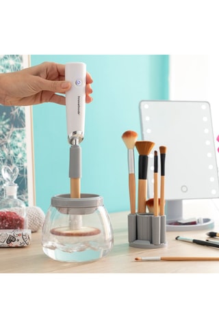 Máquina para limpar pincéis de maquilhagem Branco