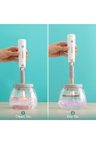 Máquina para limpar pincéis de maquilhagem Branco