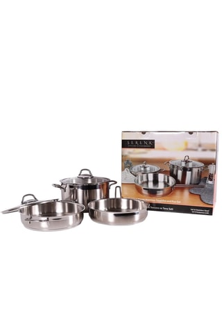 Trem de cozinha em aço inoxidável Serenk Modernist - 5 peças