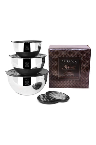 Trem de cozinha em aço inoxidável Serenk Modernist - 9 peças