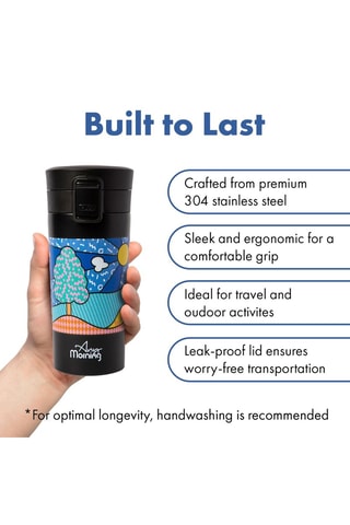 Caneca de viagem em aço inoxidável Any Morning - 38 cl