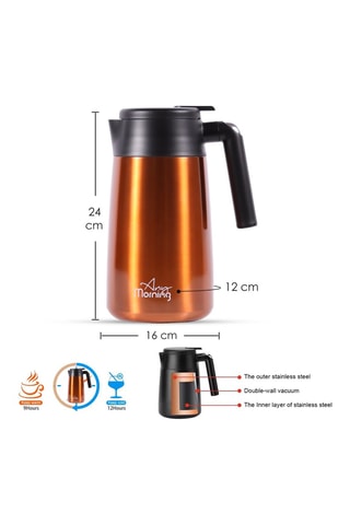 Jarro isotérmico em aço inoxidável Any Morning - 1,2 l