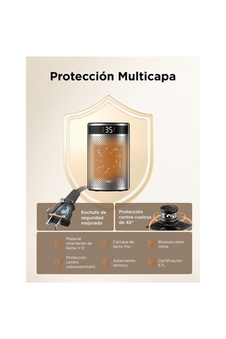 Aquecedor auxiliar cerâmico Dreo Atom 416 - 1500 W