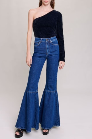 Top asymétrique - Noir