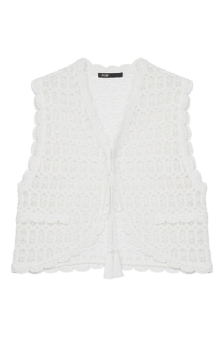Gilet en dentelle - Blanc