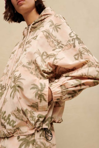 Veste à capuche - Beige et kaki