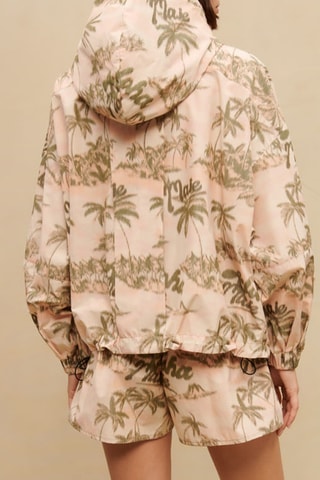 Veste à capuche - Beige et kaki