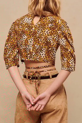 Top - Moutarde et noir