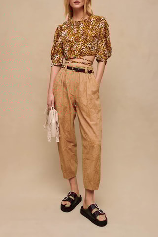 Top - Moutarde et noir