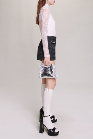 Top en dentelle - Blanc