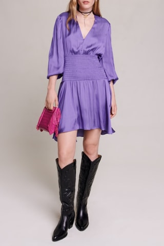 Robe volantée - Violet