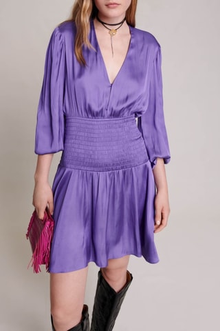 Robe volantée - Violet