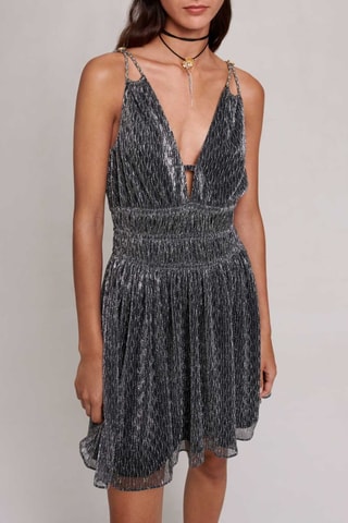 Robe sans manches - Gris métallisé