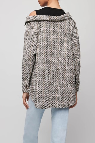 Chemisier trompe-l’œil - Rose clair et noir