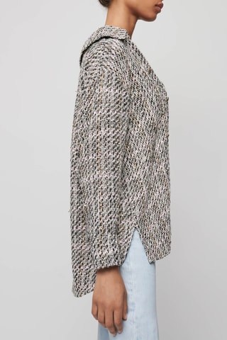 Chemisier trompe-l’œil - Rose clair et noir