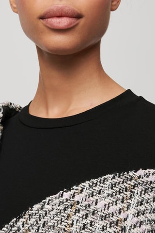 Chemisier trompe-l’œil - Rose clair et noir