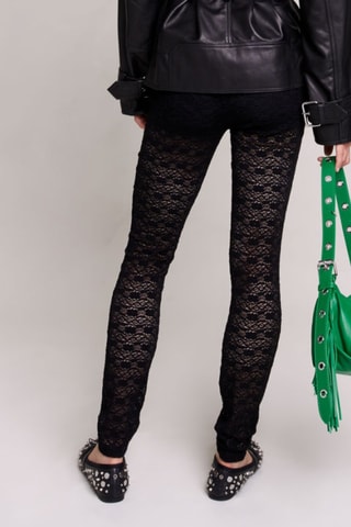 Legging en dentelle - Noir