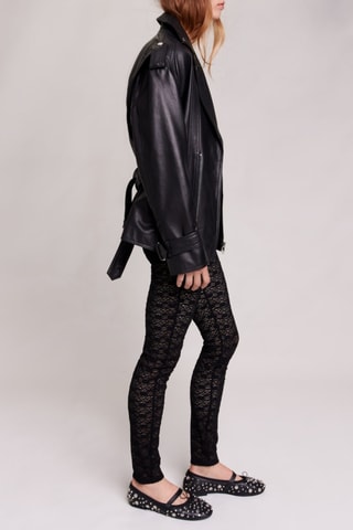 Legging en dentelle - Noir