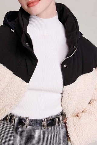 Doudoune à capuche - Écru