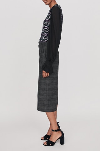 Pantacourt en laine - Gris