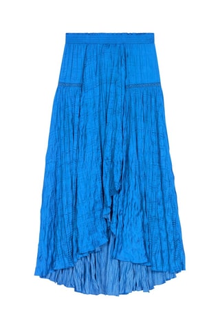 Jupe longue asymétrique - Bleu